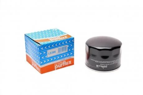 Фильтр масляный Ducato3 2.3JTD F1AE3481G (M22x1.5 d=95mm h=76mm 1 резинка) Purflux LS386