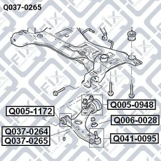 Важіль передній правий Q-fix Q037-0265