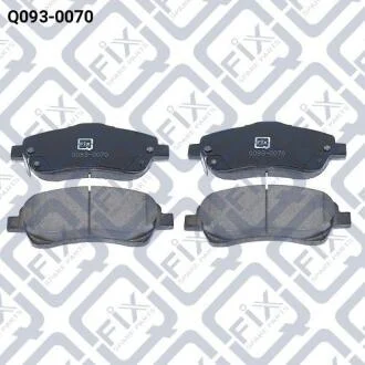 Колодки гальмівні передні дискові Q-fix Q093-0070