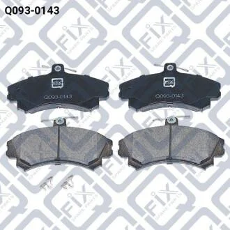 Колодки гальмівні передні дискові Q-fix Q093-0143