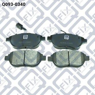 Колодки гальмівні передні дискові Q-fix Q093-0340