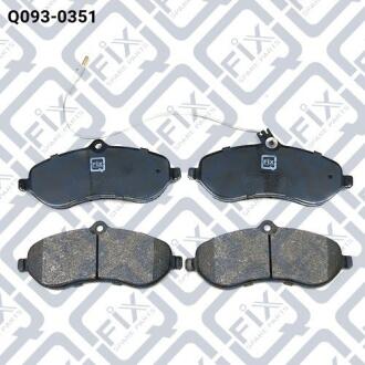 Колодки гальмівні передні дискові Q-fix Q093-0351
