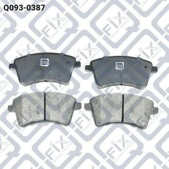 Колодки гальмівні передні дискові Q-fix Q093-0387