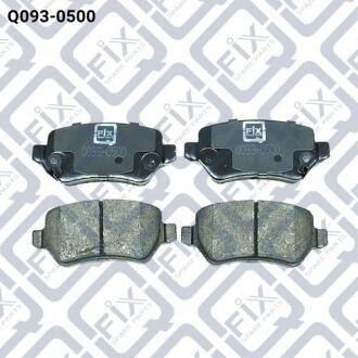 Колодки тормозные дисковые, комплект Q-fix Q093-0500