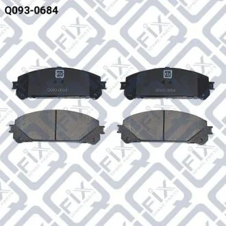 Колодки гальмівні передні Toyota Lexus RX 270/350/450 09–/Highlander GSU45/GVU48/MHU48 4WD 2007–2013 Q-fix Q093-0684