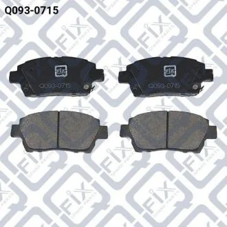 Колодки гальмівні передні дискові Q-fix Q093-0715