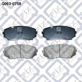 Колодки гальмівні передні дискові Q-fix Q093-0758