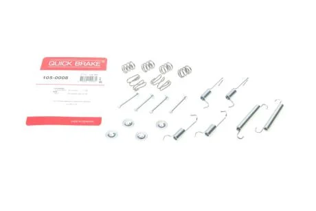Комплект пружинок колодок стояночного гальма QUICK BRAKE 105-0008