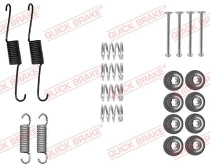 Монтажний набір гальмівної колодки (UKENDT) NISSAN LEAF TOYOTA PRIUS C, VERSO S, YARIS, YARIS/HATCHBACK 1.3-Electric 11.10- QUICK BRAKE 105-0031