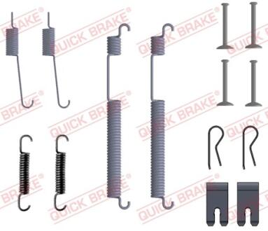 Монтажний набір гальмівної колодки SEAT IBIZA V, SKODA RAPID 1.0-1.6D 07.12 QUICK BRAKE 105-0053