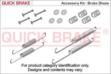 Комплект монтажный барабанных тормозных колодок QUICK BRAKE 105-0639R