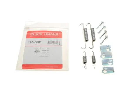 Комплект пружинок колодок стояночного гальма QUICK BRAKE 105-0881