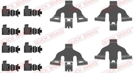 Монтажний набір гальмівних колодок передн AUDI Q7 PORSCHE CAYENNE 2.0-4.8 08.14- QUICK BRAKE 109-0092