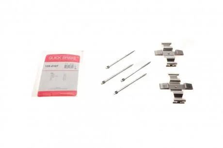 Монтажний набір гальмівних колодок передн BMW 2 (G42, G87), 3 (G20, G80, G28), 3 (G21), 3 (G21, G81), 4 (G22, G82), 4 (G23, G83), 4 GRAN COUPE (G26), 5 (G30, F90), 5 (G31) 1.6-Electric 11.14- QUICK BRAKE 109-0107