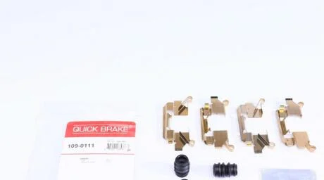 Монтажний набір гальмівних колодок передн NISSAN LEAF, NAVARA NP300, NV200, NV200 / EVALIA RENAULT ALASKAN 2.3D/Electric 05.14- QUICK BRAKE 109-0111