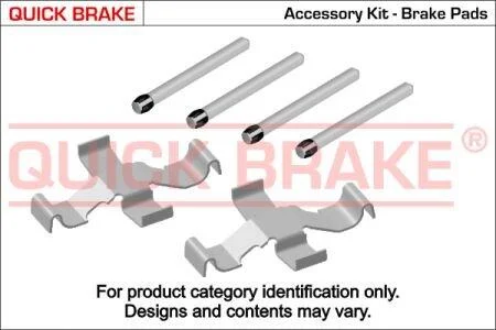 Монтажний компл.,гальм.колодки QUICK BRAKE 109-1039