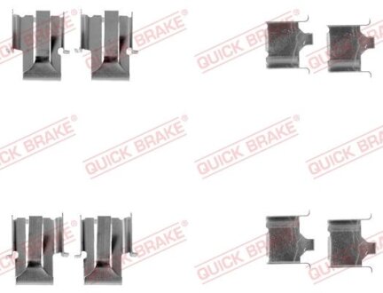 Монтажний компл.,гальм.колодки QUICK BRAKE 109-1078