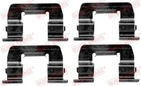Комплект приладдя, накладка дискового гальма QUICK BRAKE 109-1668