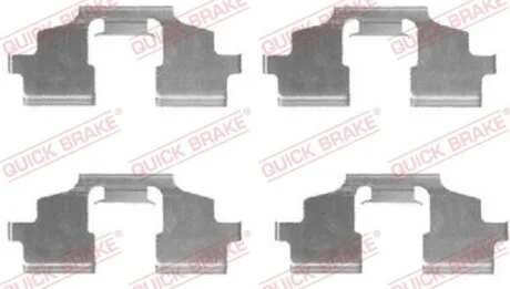 Монтажный комплект дисковых колодок QUICK BRAKE 109-1675