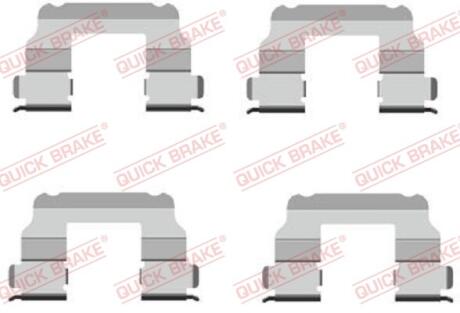 Монтажний комплект гальмівних колодок QUICK BRAKE 109-1689