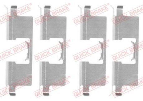 Монтажний компл.,гальм.колодки QUICK BRAKE 109-1745