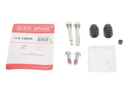 Ремкомплект гальмівного супорта передн Лів/Прав HYUNDAI SONATA V, TUCSON, TUCSON/SUV KIA SPORTAGE II 2.0-3.3 06.04-01.12 QUICK BRAKE 113-1460X