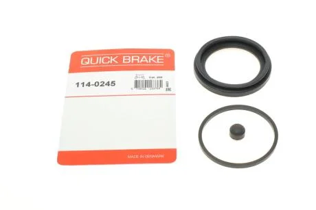 Ремкомплект гальмівного супорта передн Лів/Прав (діаметр поршня: 60) MERCEDES S (C126) VOLVO XC40 FIAT 500X HYUNDAI GENESIS, GRACE, GRANDEUR, H-1 / STAREX, H100, IX35, SONATA V 1.0-Electric 01.81- QUICK BRAKE 114-0245