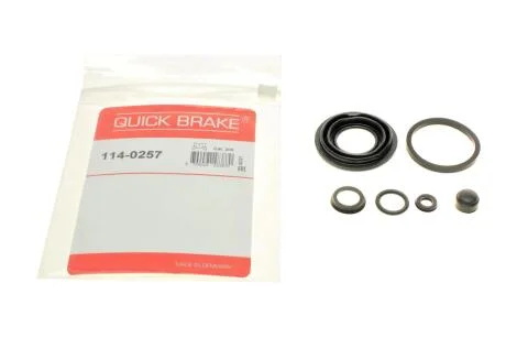 Ремкомплект гальмівного супорта задн Лів/Прав (діаметр поршня: 38) CITROEN C4 GRAND PICASSO I, C4 PICASSO I TOYOTA AVENSIS 1.6-2.2D 10.06-10.18 QUICK BRAKE 114-0257