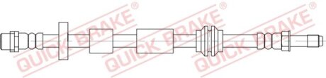 Гальмівний шланг QUICK BRAKE 32.836