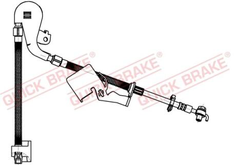Гальмівний шланг QUICK BRAKE 50.704X