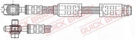 Гальмівний шланг QUICK BRAKE 58.962X