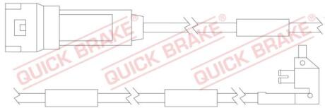 WS 0121 A Датчик зносу гальмівних колодок QUICK BRAKE WS0121A