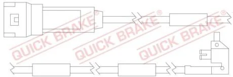 WS 0121 A Датчик зносу гальмівних колодок QUICK BRAKE WS0121A