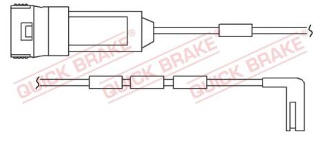Датчик зносу гальмівних колодок QUICK BRAKE WS 0124 A