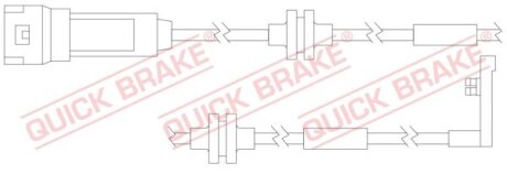 Датчик зносу,гальм.колодки QUICK BRAKE WS0158A