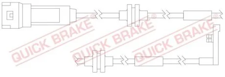 Датчик зносу,гальм.колодки QUICK BRAKE WS0158A