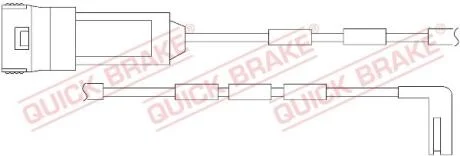 WS 0193 A Датчик зносу гальмівних колодок QUICK BRAKE WS0193A
