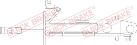 Датчик зносу,гальм.колодки QUICK BRAKE WS0236A