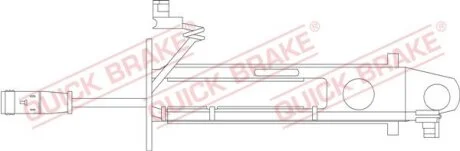 Датчик зносу,гальм.колодки QUICK BRAKE WS0236A