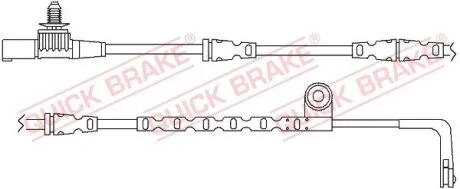 Датчик зносу,гальм.колодки QUICK BRAKE WS0265A