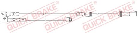 Датчик зносу гальмівних колодок передн BMW 1 (F40), 2 GRAN COUPE (F44), 2 GRAN TOURER (F46), 2 GRAN TOURER VAN (F46), X1 (F48), X2 (F39) 1.5-2.0D 07.14- QUICK BRAKE WS 0431 A