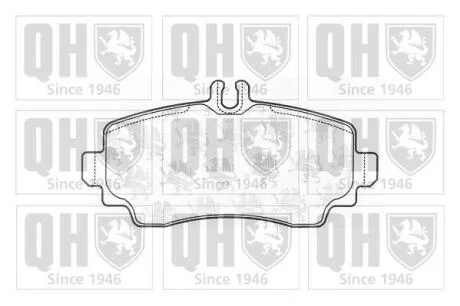 Гальмiвнi колодки дисковi QUINTON HAZELL BP1073