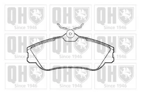Гальмiвнi колодки дисковi QUINTON HAZELL BP1145