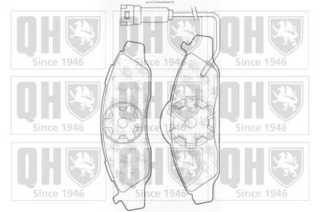 Гальмiвнi колодки дисковi QUINTON HAZELL BP1177