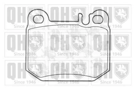 Гальмiвнi колодки дисковi QUINTON HAZELL BP1248