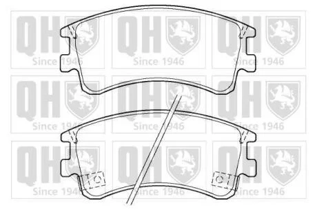 Гальмiвнi колодки дисковi QUINTON HAZELL BP1378
