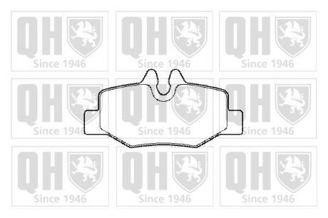 Гальмiвнi колодки дисковi QUINTON HAZELL BP1434