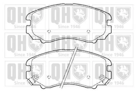 Гальмiвнi колодки дисковi QUINTON HAZELL BP1444