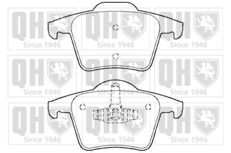 Гальмiвнi колодки дисковi QUINTON HAZELL BP1471