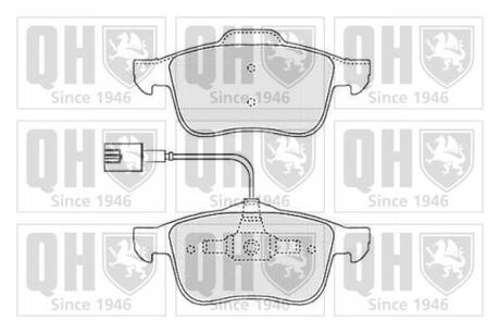 Гальмiвнi колодки дисковi QUINTON HAZELL BP1502